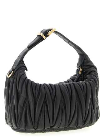 Matelassé nappa pouch #