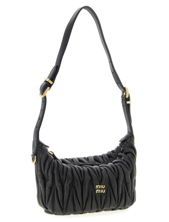 Matelassé nappa pouch #