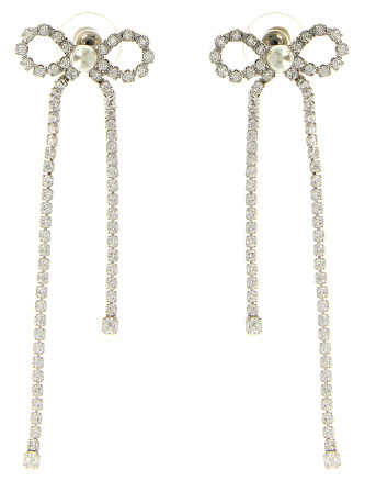'Crystal Droplet Bow' earrings