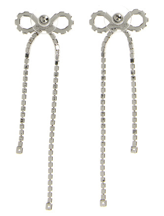 'Crystal Droplet Bow' earrings #