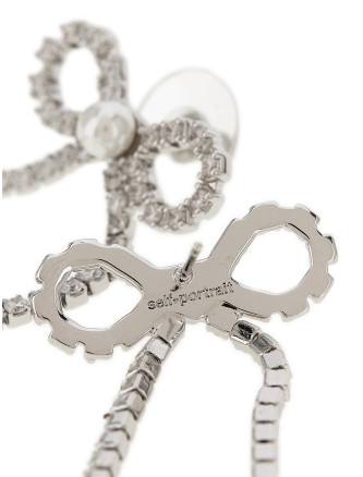 'Crystal Droplet Bow' earrings #