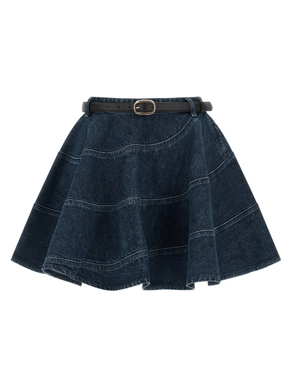 'Flared Denim Mini' skirt #1