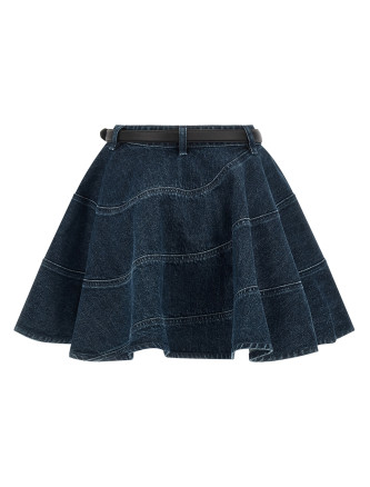 'Flared Denim Mini' skirt #