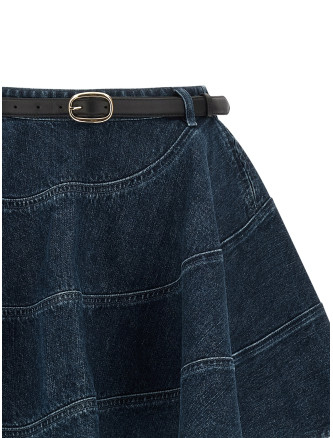 'Flared Denim Mini' skirt #