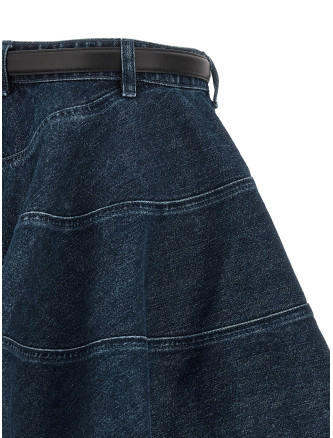 'Flared Denim Mini' skirt #