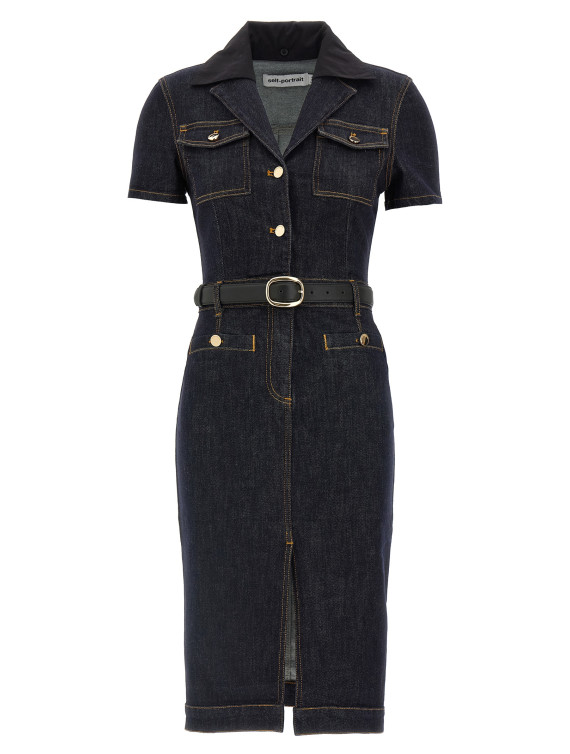 'Indigo Denim Midi' dress #1