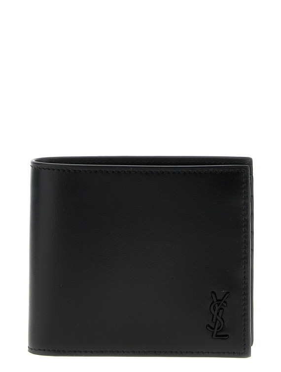 Logo leather wallet #1