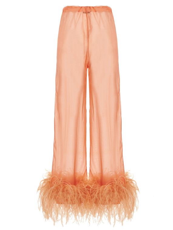 Feather silk pants #1