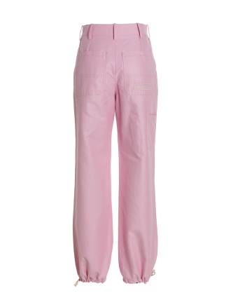 Logo embroidery pants #