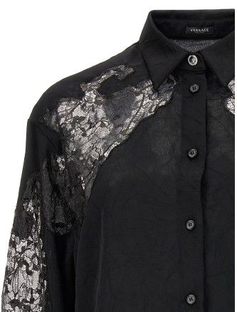 Satin lace shirt #