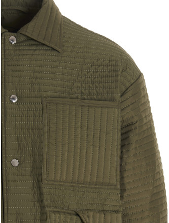 'Chore Quilted Stripes' down jacket #