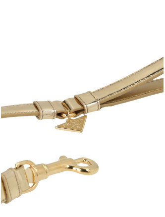 Logo leather leash #