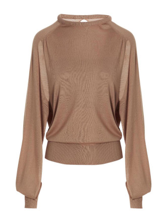 Cut out insert top sweater