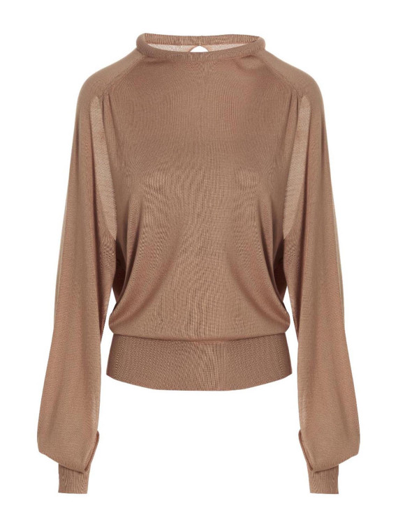 Cut out insert top sweater #1