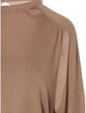 Cut out insert top sweater #