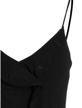'Crossbody & Open Leg Ruffle Detail' dress #