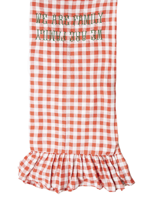 'We are a family' linen #1