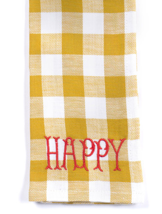 'Happy' napkin