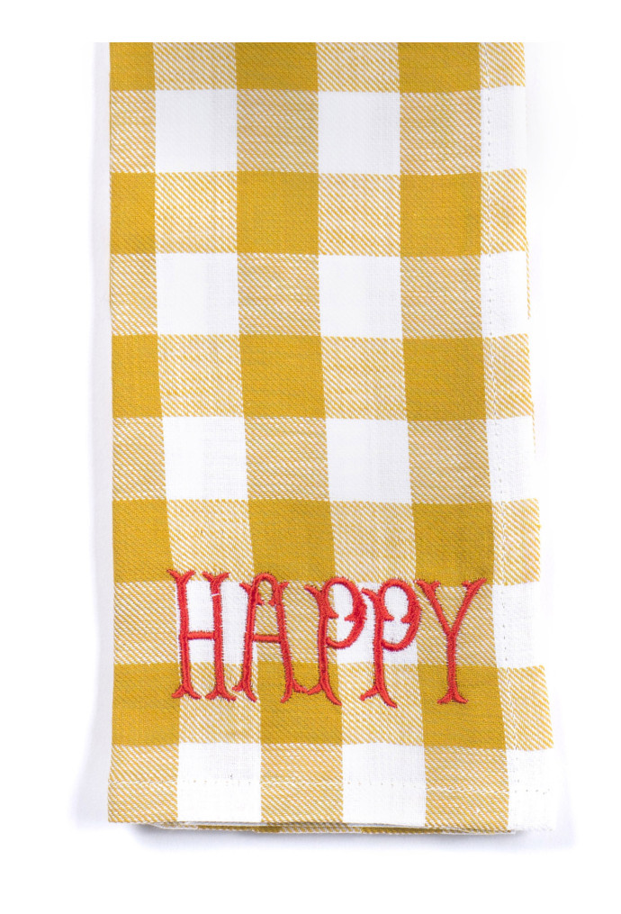 'Happy' napkin