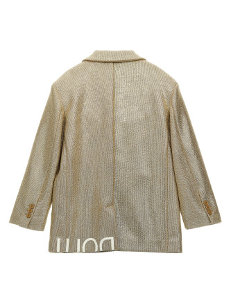 Laminated single-breasted blazer #