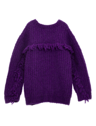 Fringed sweater #