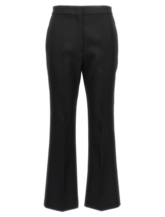 Pleated wool trousers