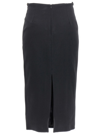 'Puffer Circle Embroidery' skirt #