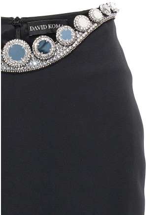 'Puffer Circle Embroidery' skirt #