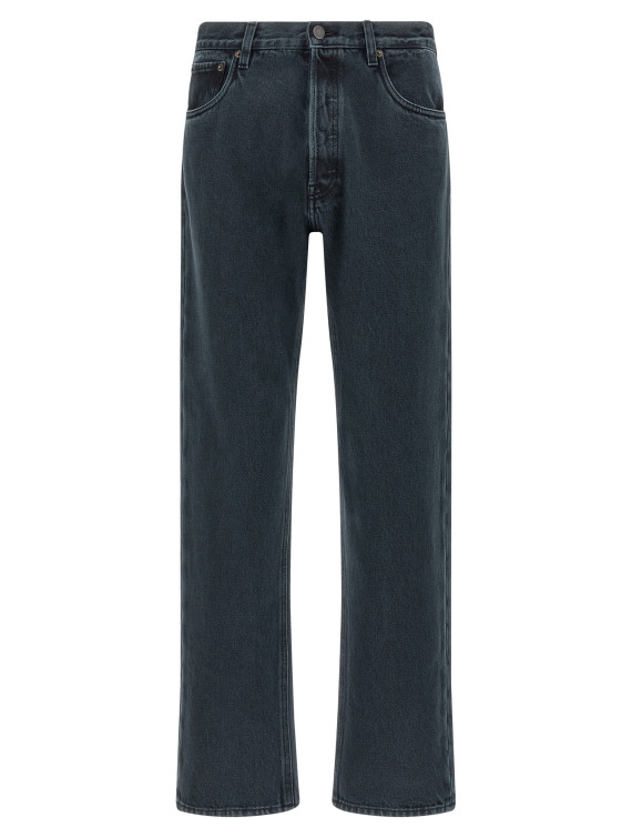 'over-dyed' cotton jeans #1