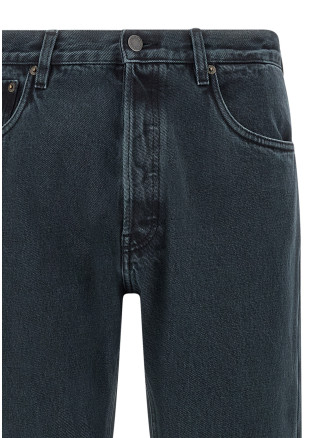 'over-dyed' cotton jeans #