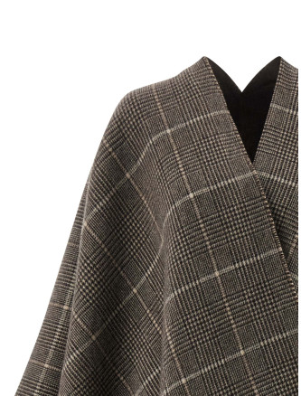 Cashmere reversible poncho #