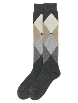 Diamond-shaped socks #