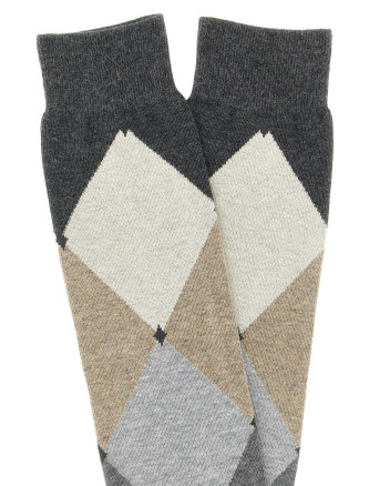 Diamond-shaped socks #