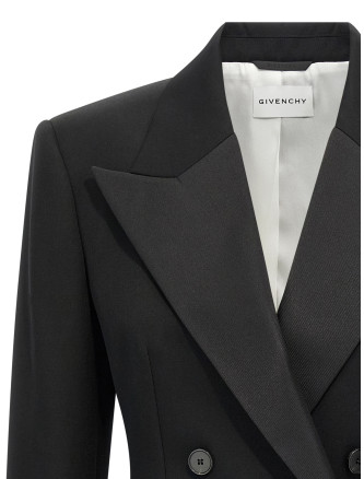 Satin lapel blazer #