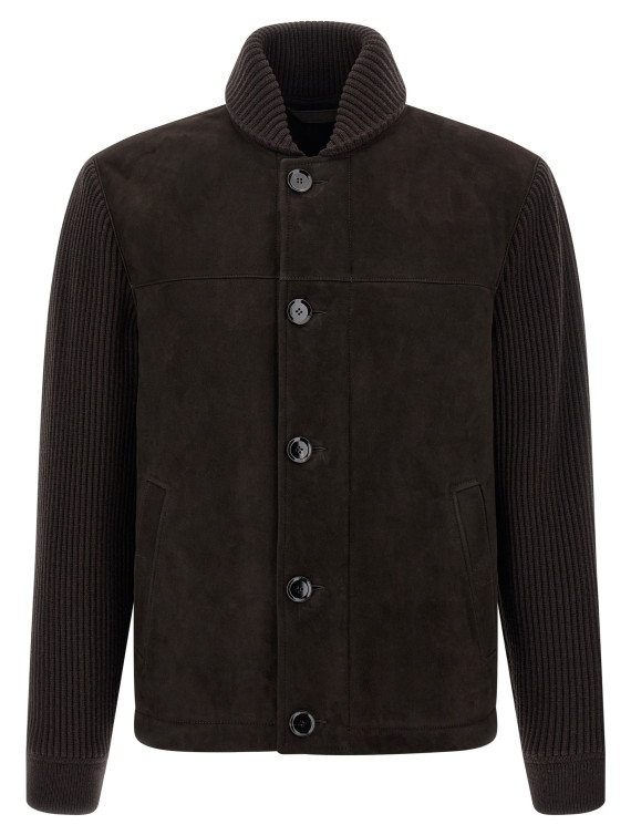 Suede bomber jacket #1