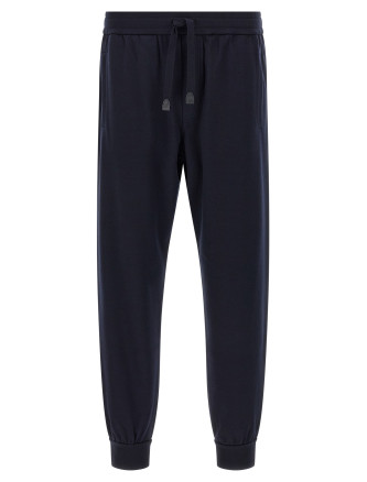 Cotton and cashmere joggers