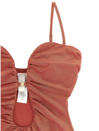 'Rhiannon Deep Plunge' one-piece swimsuit #