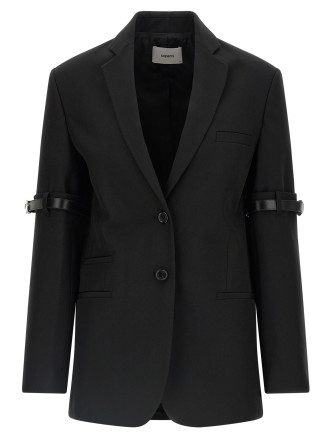 'Logo Belted' blazer