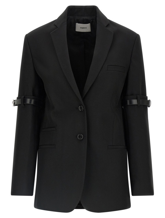 'Logo Belted' blazer #1