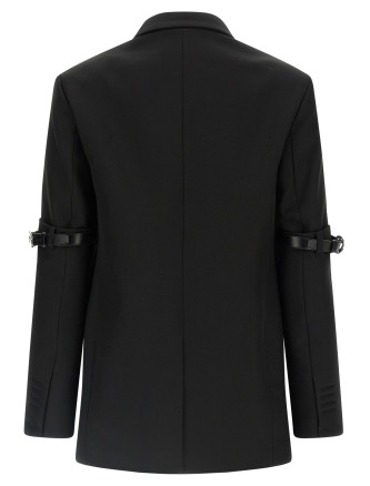 'Logo Belted' blazer #