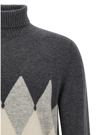 Argyle turtleneck #