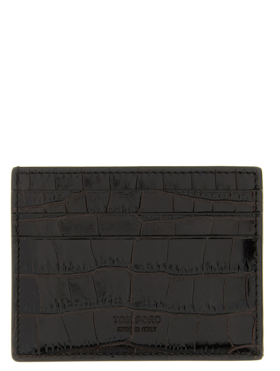 Crocodile leather card holder #1