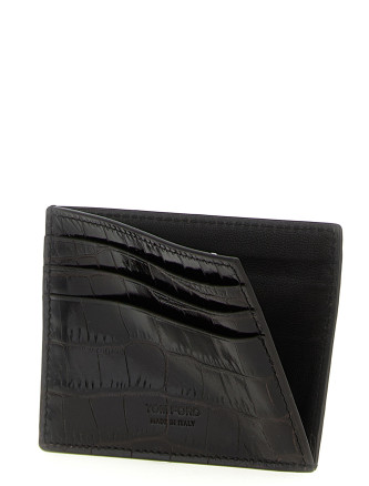 Crocodile leather card holder #