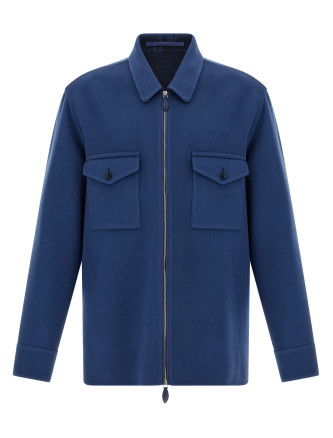 Double cloth overshirt