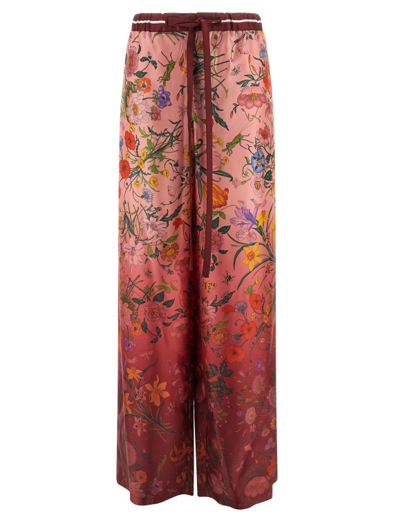 'Flora' print pants #1