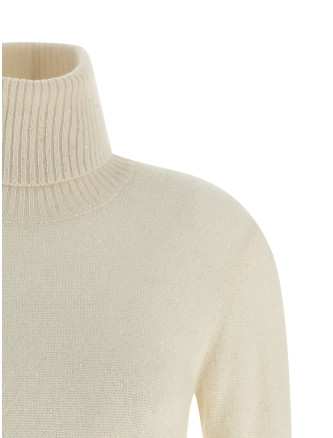 Sequin turtleneck sweater #