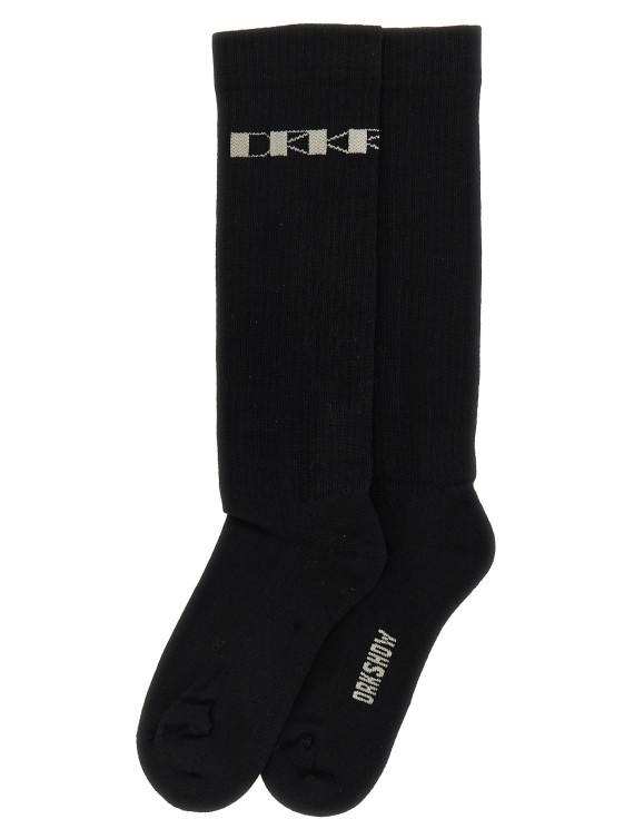 Jacquard logo socks #1