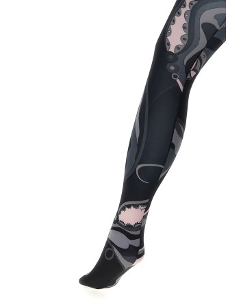 Patterned printed tights #