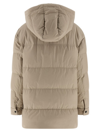 Knitted neck down jacket #