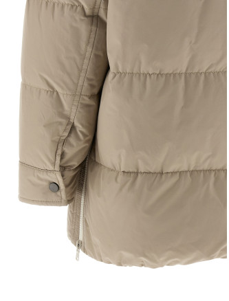 Knitted neck down jacket #